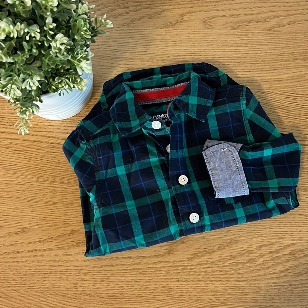 OshKosh Plaid Button Down